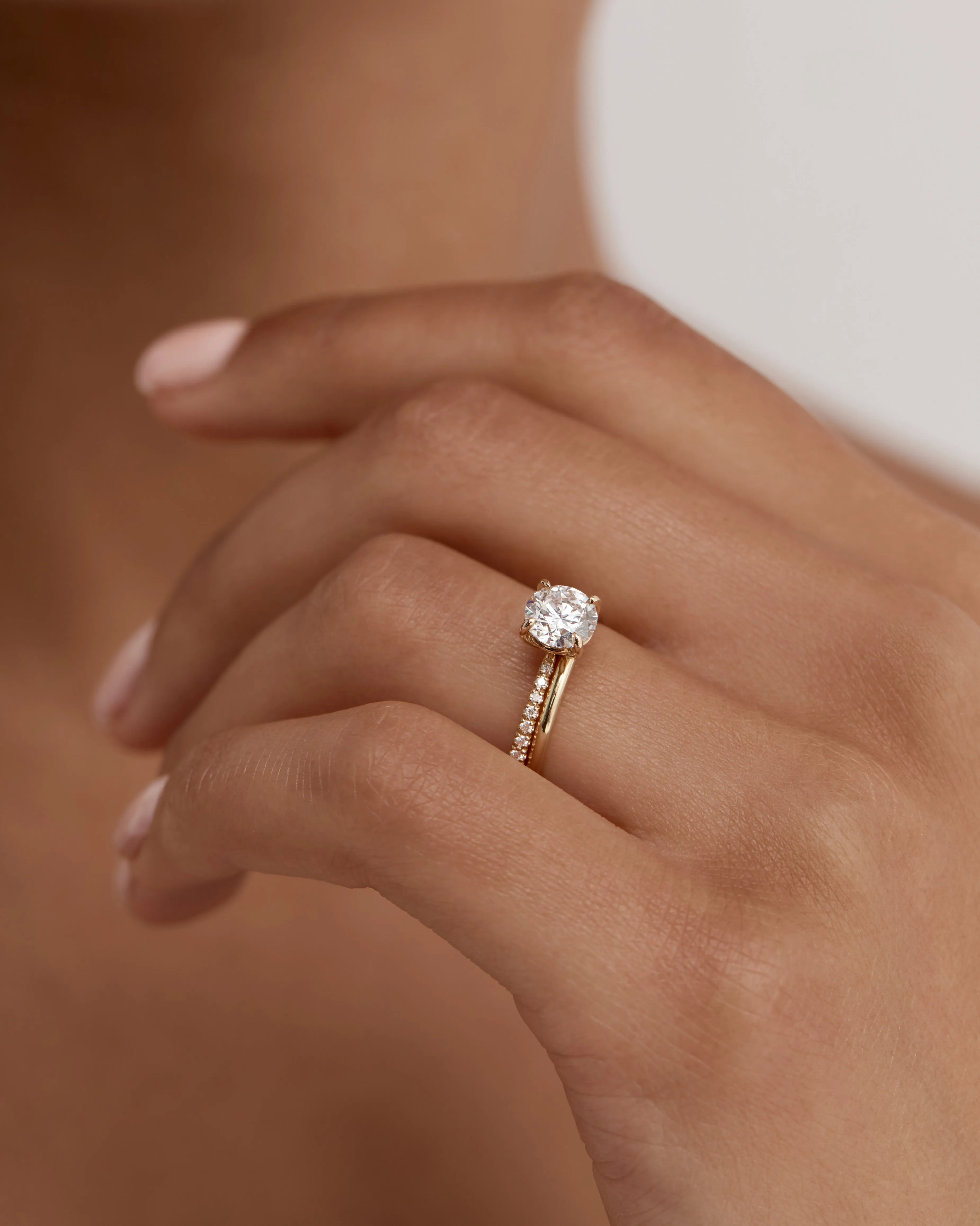 Round Eternity Engagement Ring