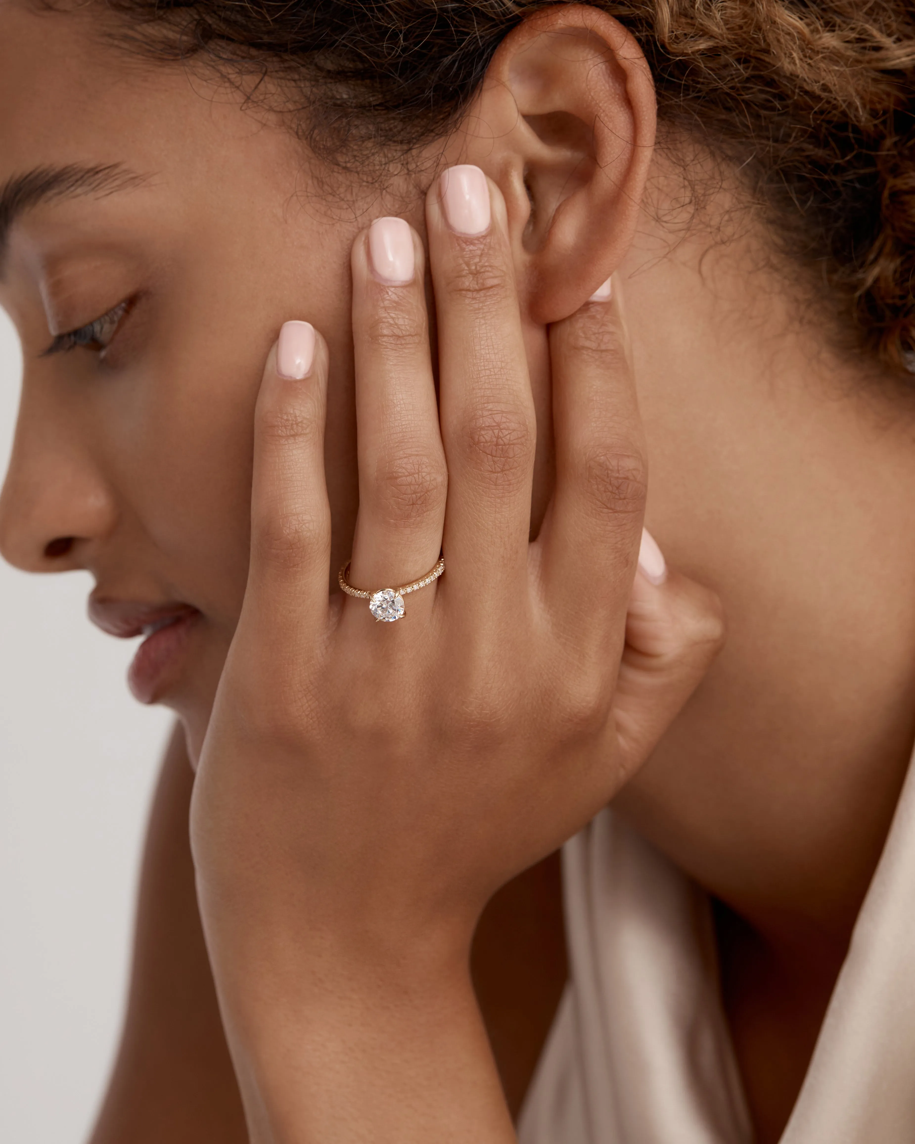 Round Eternity Engagement Ring