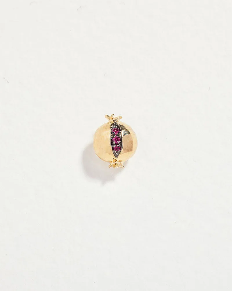 Ruby Pomegranate Stud