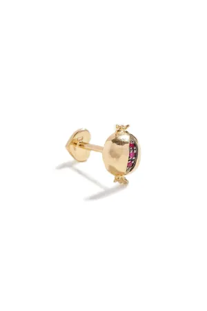 Ruby Pomegranate Stud