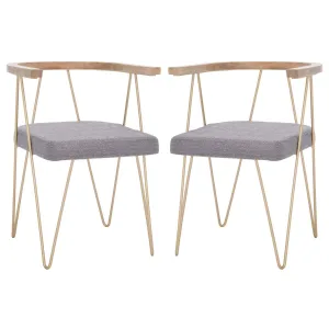 Safavieh Couture Krissy Hairpin Leg Dining Chair (Set of 2), SFV5736