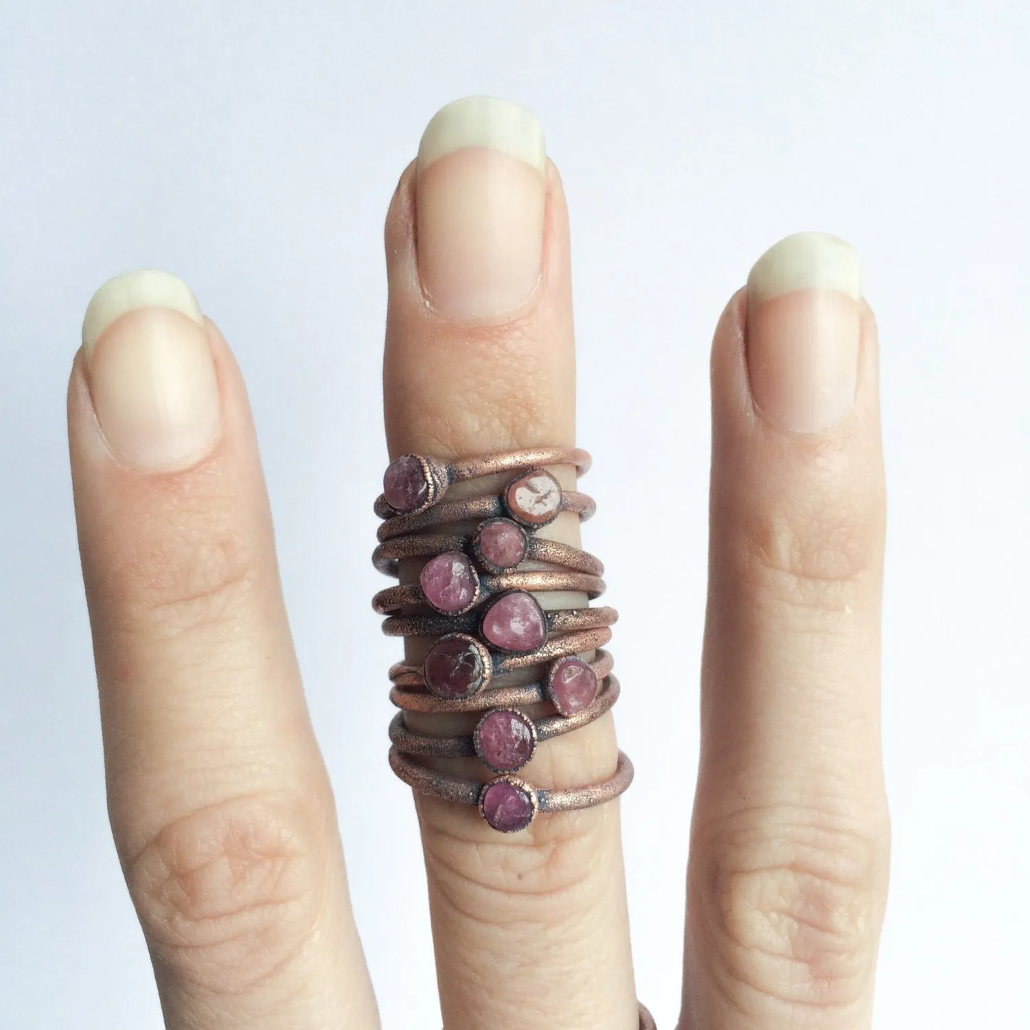 SALE Raw tourmaline ring | Pink tourmaline crystal ring