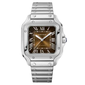 Santos de Cartier Medium Model Brown Dial