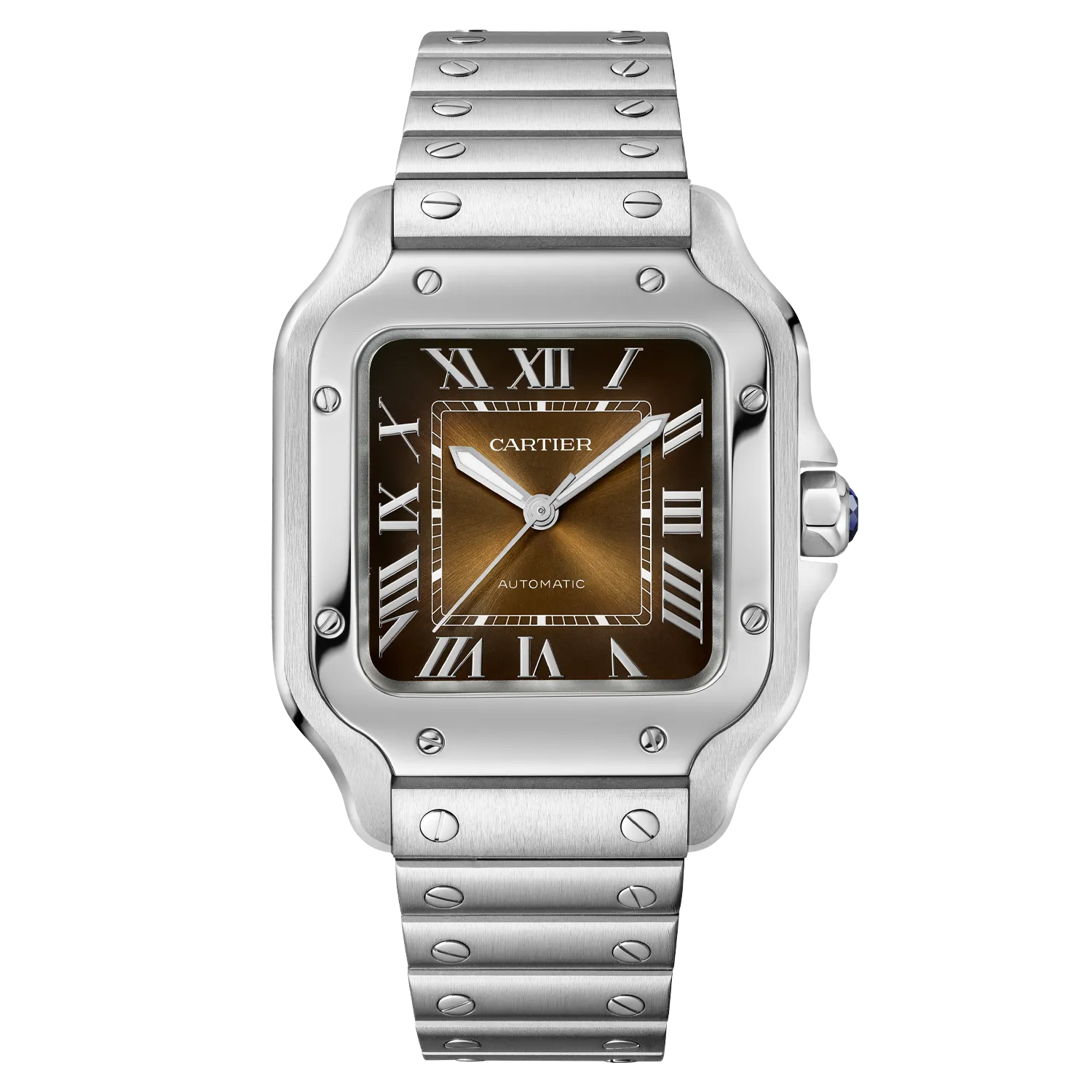 Santos de Cartier Medium Model Brown Dial