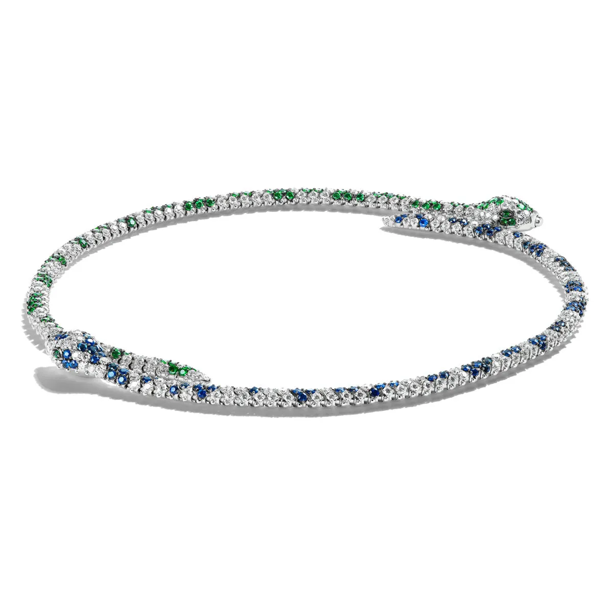 Sapphire & Diamond Serpent Bracelet