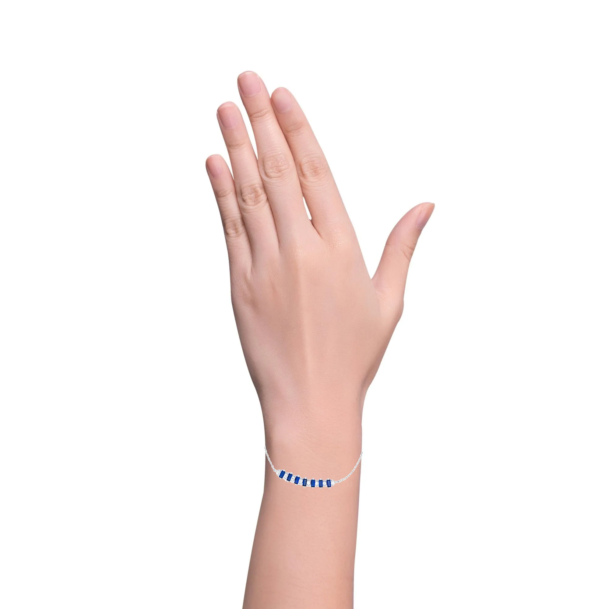 Sapphire Bar Bracelet