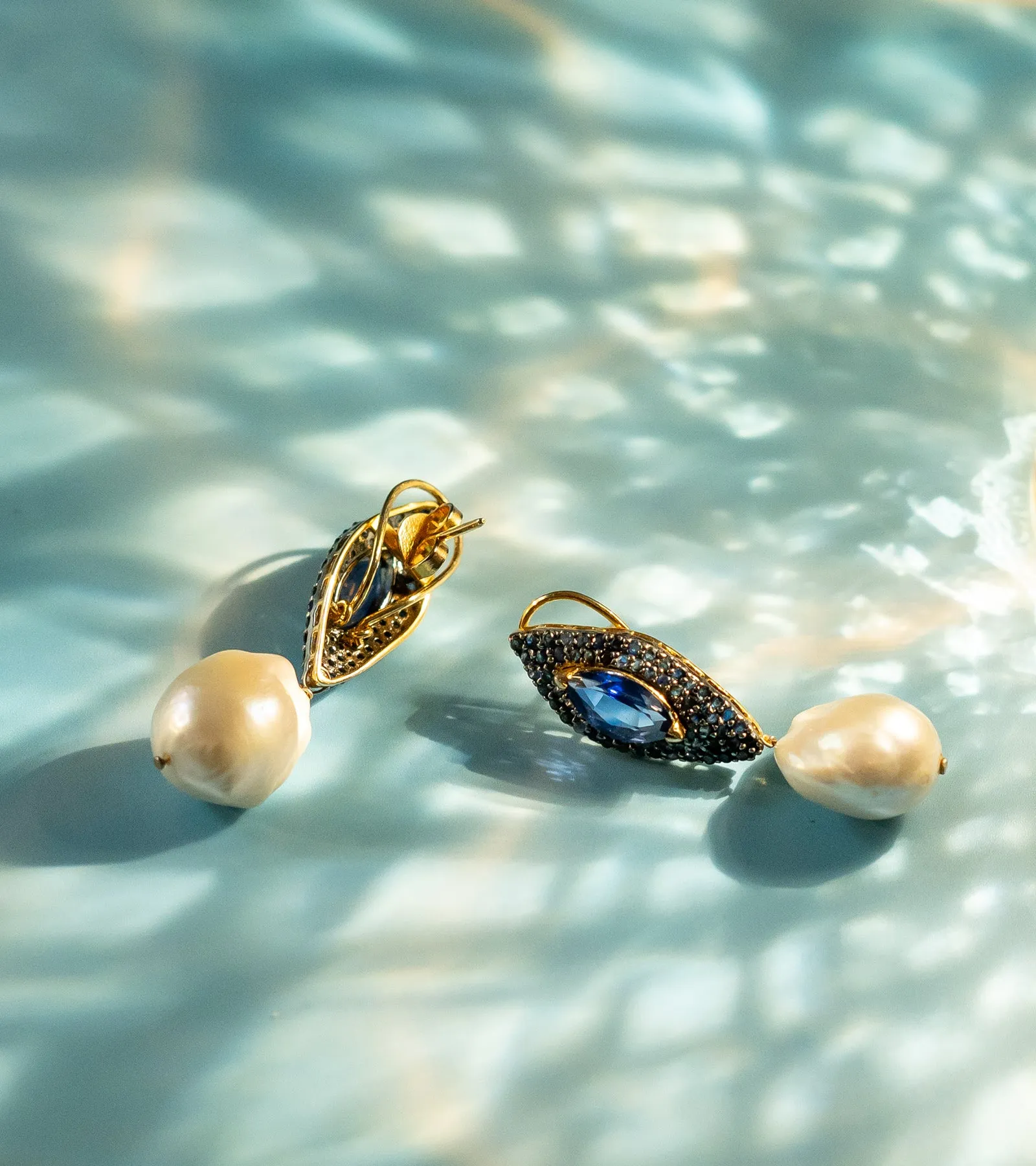 Sapphire Marquise | Earrings