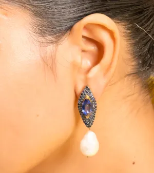 Sapphire Marquise | Earrings