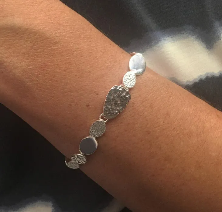 Silver Bowled Over Bracelet