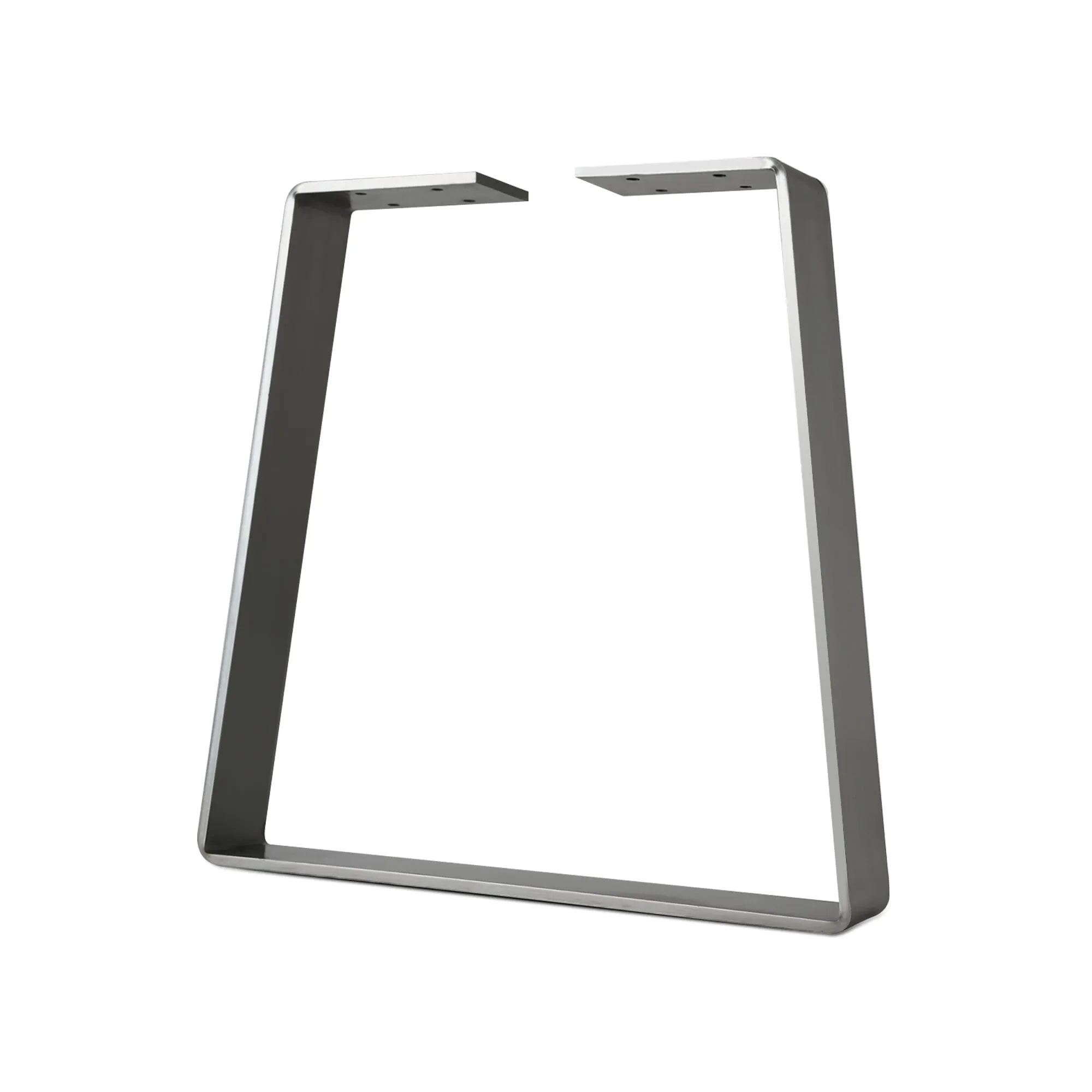 Standard Duty Bell-Shape Flat Bar Table Leg & Bench Base (Sold Separately) - Clear Coated Finish