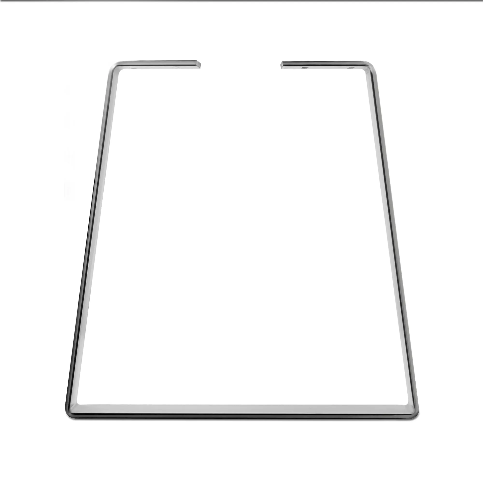 Standard Duty Bell-Shape Flat Bar Table Leg & Bench Base (Sold Separately) - Clear Coated Finish