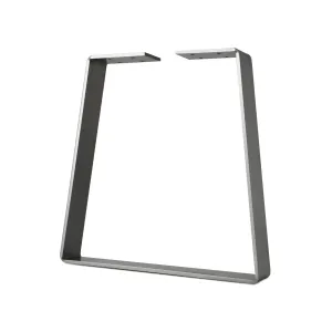 Standard Duty Bell-Shape Flat Bar Table Leg & Bench Base (Sold Separately) - Clear Coated Finish