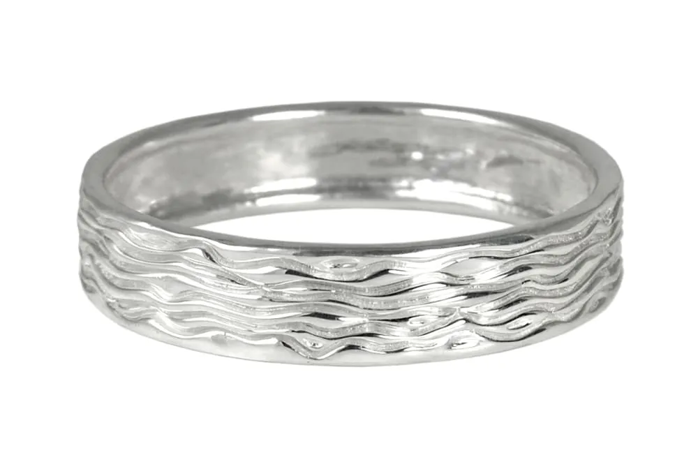 Sterling Silver Bangle Bracelet With Six Small Blue Sapphires