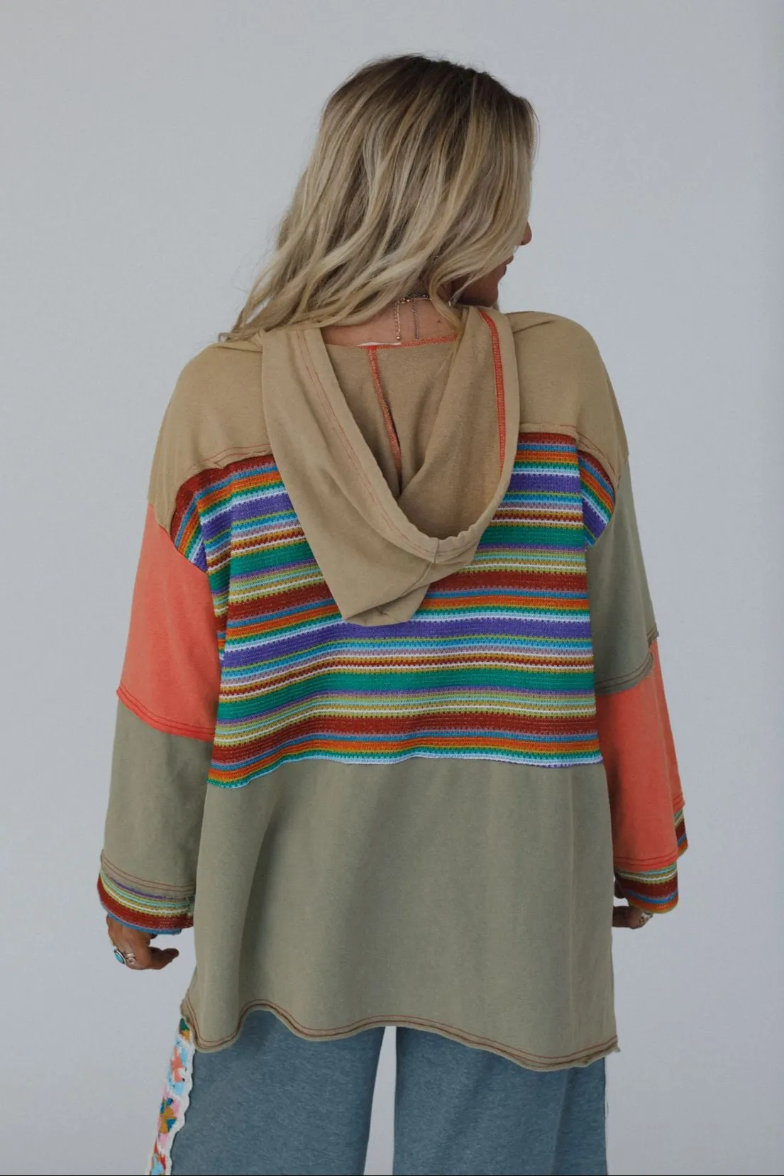 Surfside Siren Hoodie Tunic - Coral