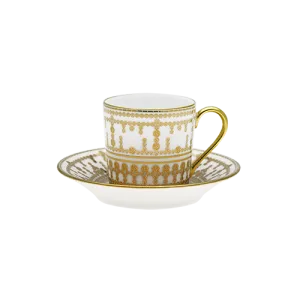 Tiara Gold Coffee Cup And Saucer