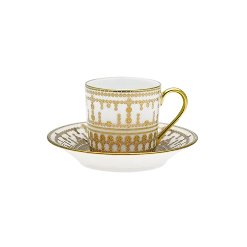 Tiara Gold Coffee Cup And Saucer