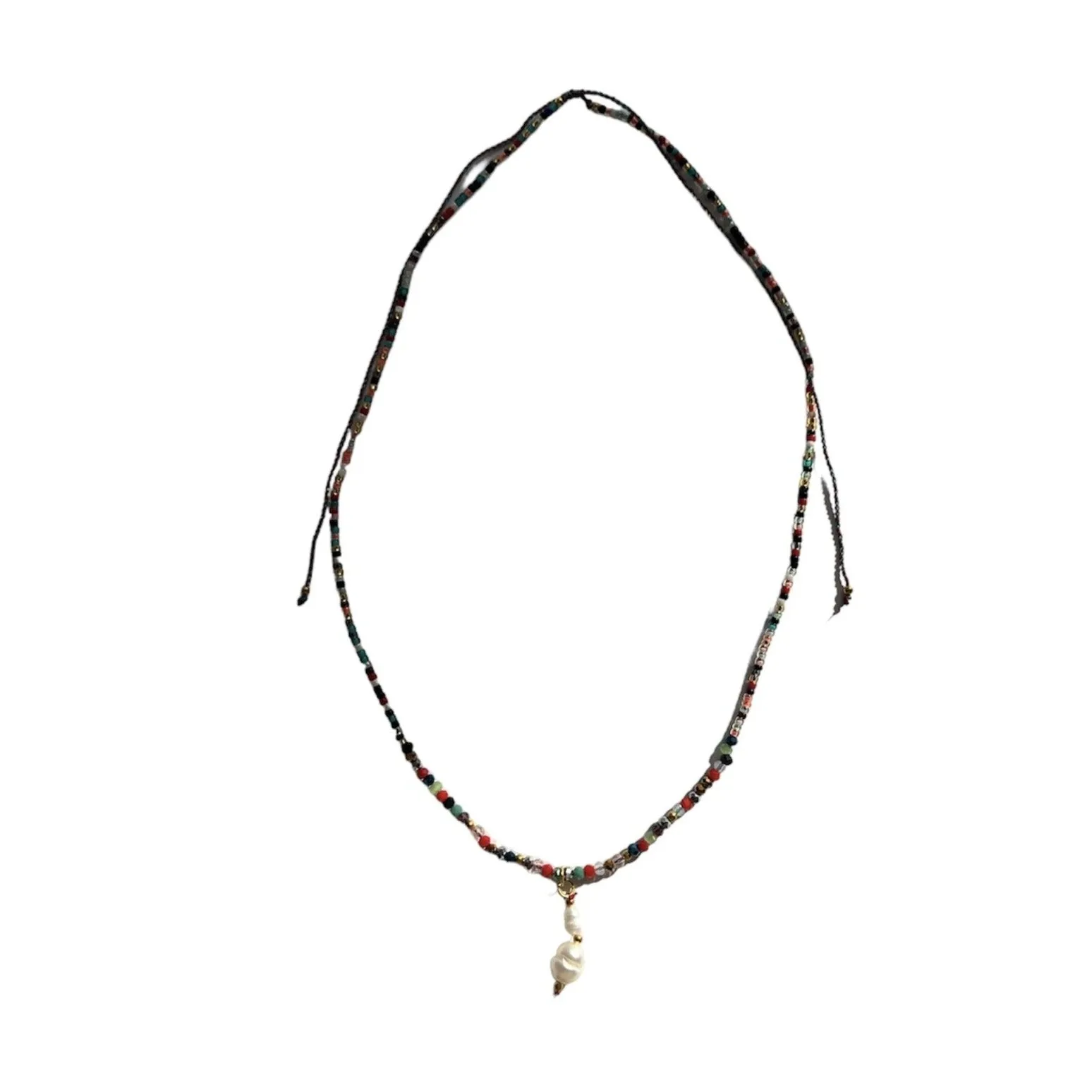 TID |  Multi Bead with Pearl Necklace