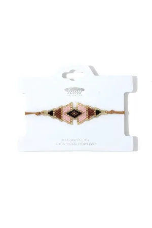 Triangular Shape Beaded Adjustable Bracelet