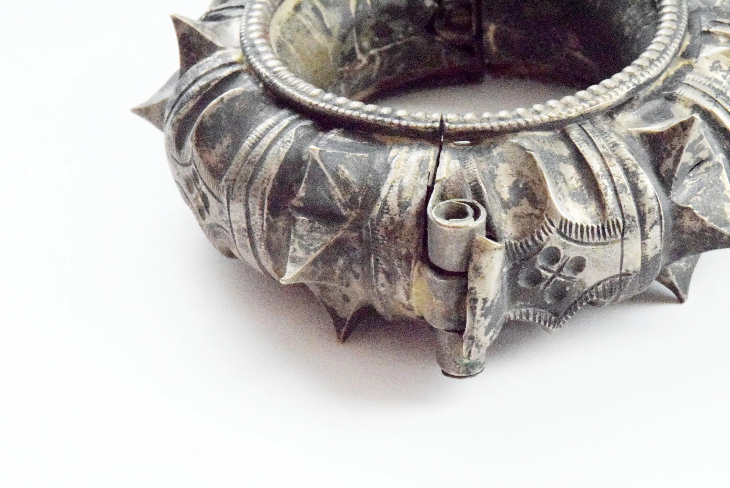 Vintage Indian Spike Bracelet for Small Wrist