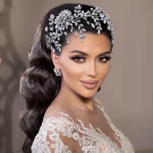 Wedding Headband Rhinestone Flower Bridal Crown Wedding Hair Accessories