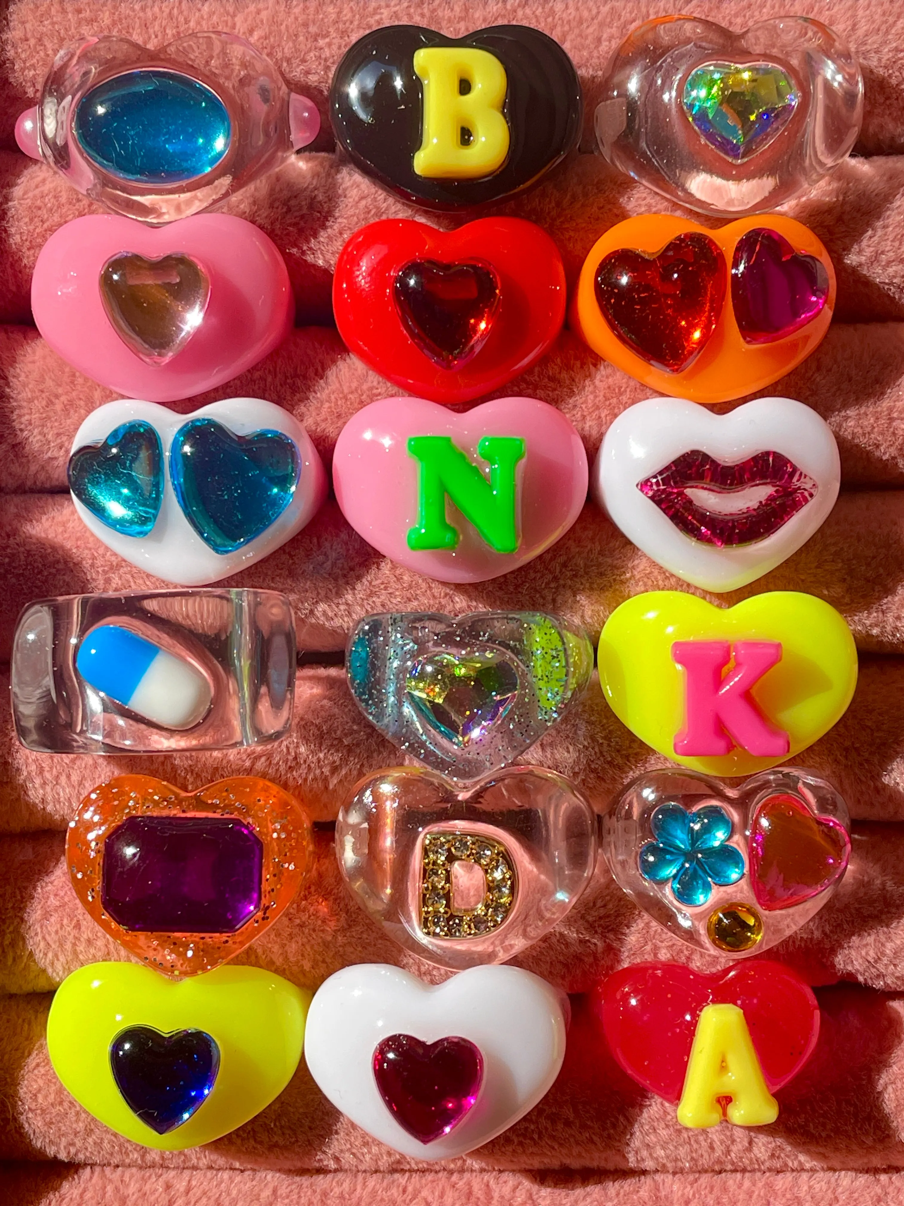WHITE RAINBOW LUCKY RING