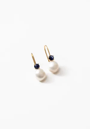 Wolf Circus Erin Earrings Gold Blue
