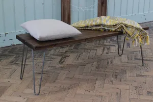 Wooden Sitting Bench, Industrial Sitting Bench - Dining Room Accessories